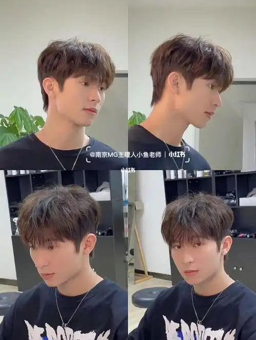 男生碎盖烫|烫型不烫卷的发型阳光帅气97 95