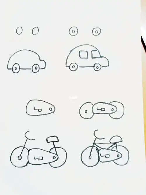 零基础小白控笔练习儿童简笔画步骤分解图