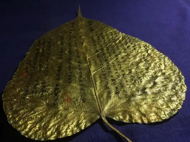 金菩提贝叶 心经