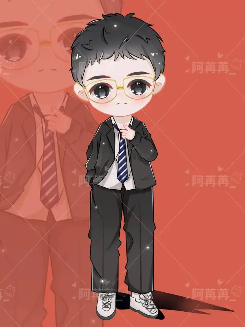 哈哈哈无锡金城武来啦#q版# #照片转手绘# #饭圈约稿# #q版人物