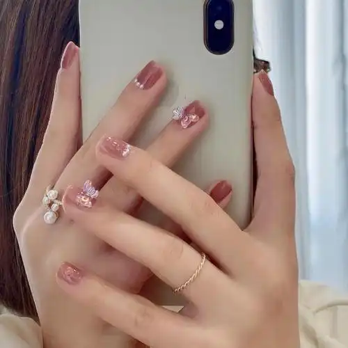 【仙女美甲】穿戴式美甲成品网红2021新款假指甲贴片夏天可拆卸短款显