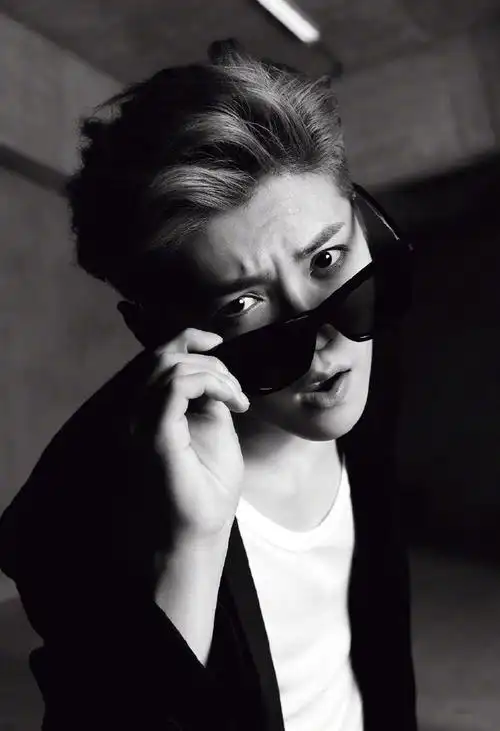 鹿晗酷帅养眼黑白质感写真图片,明星,鹿晗,高清,帅气,时尚,魅力