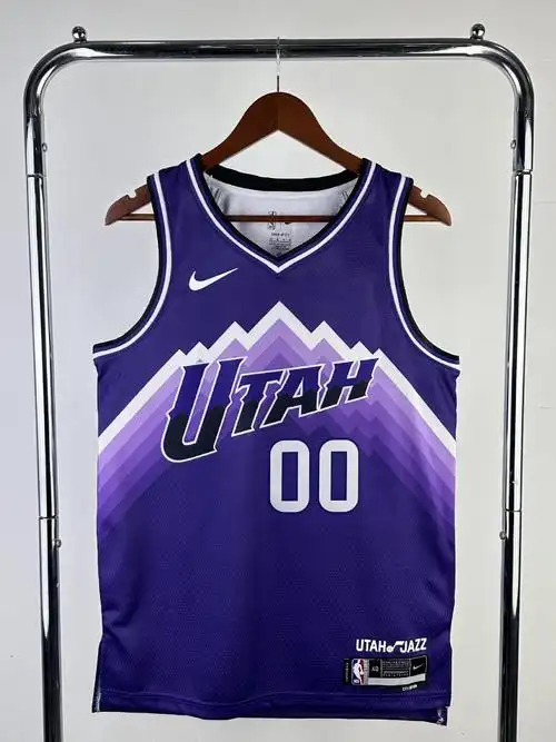 24赛季 爵士队 城市版 00号 卡拉克森23号 马尔卡宁nba球衣-阿里巴巴