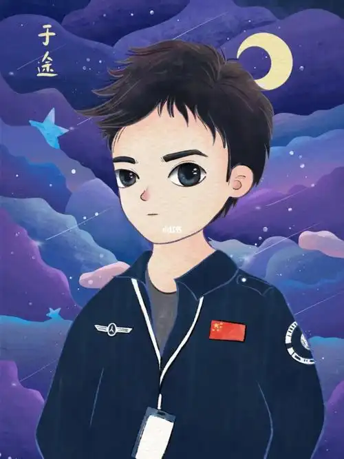 原创插画你是我的荣耀于途水彩头像杨洋