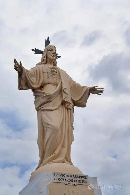 耶稣基督的雕像.神圣的心.基督教符号