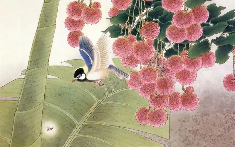 古典唯美意境中国风花草植物水墨画桌面壁纸下载