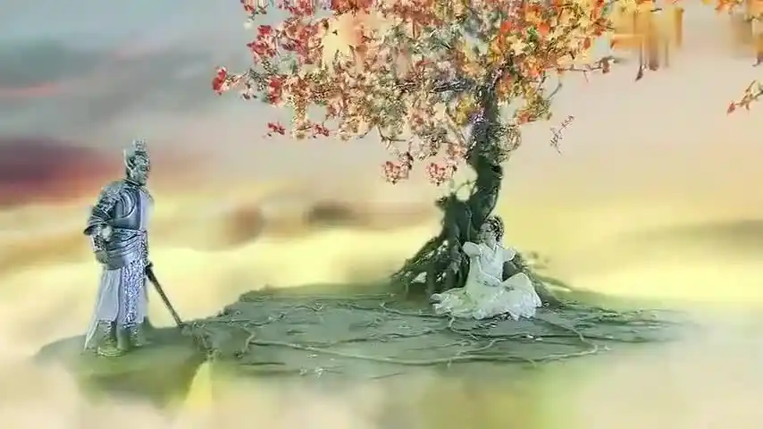 仙剑奇侠传3:经典画面,飞蓬将军再归见夕瑶,夕瑶洒泪