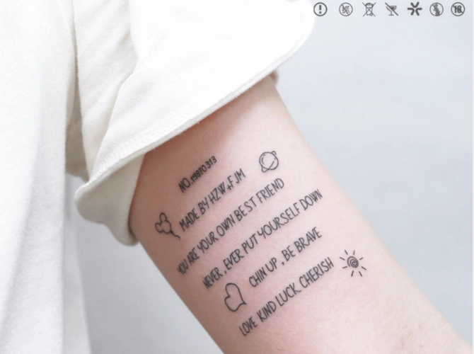 2020新手臂英文纹身图案大全各式英文字体纹身图片3