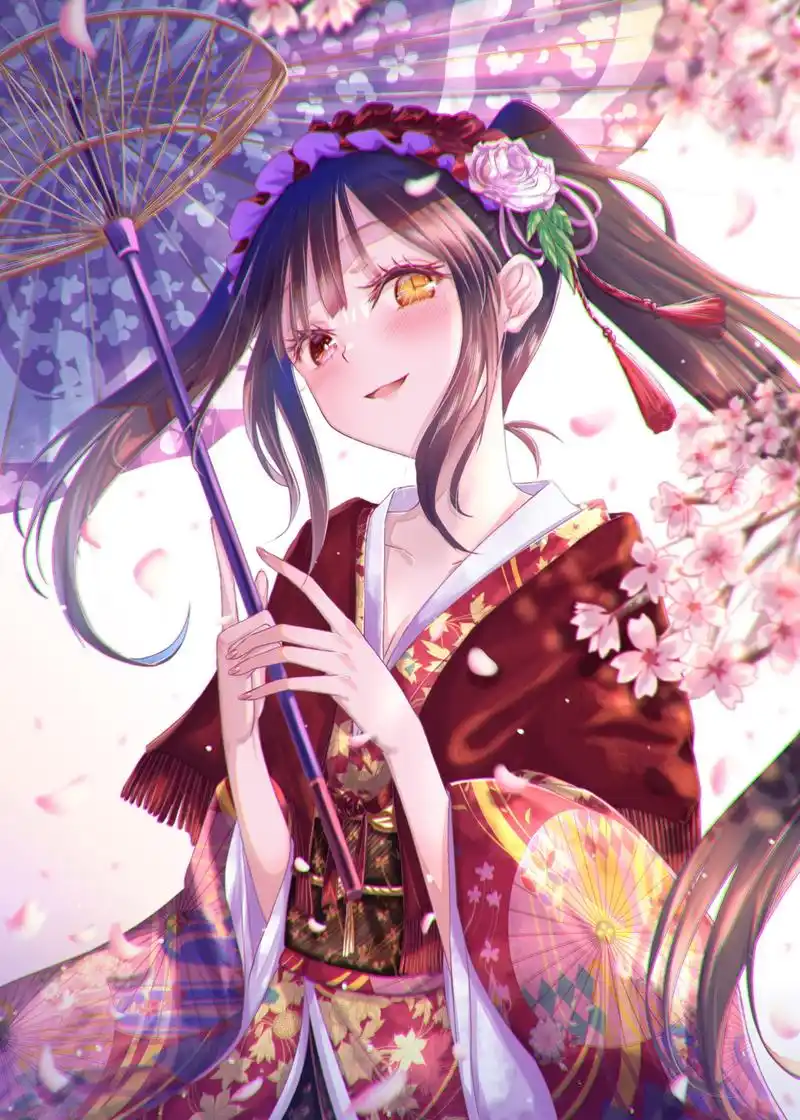 动漫人物插画分享——二次元的双马尾美少女同人