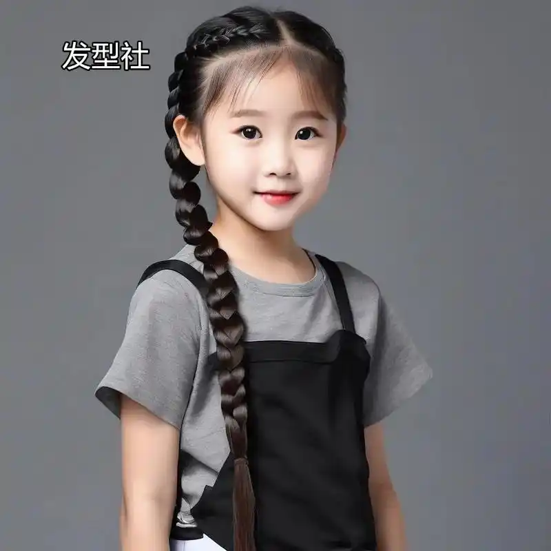 10-12岁学生发型女孩简单扎法.#测一测你最适合什么发型 - 抖音