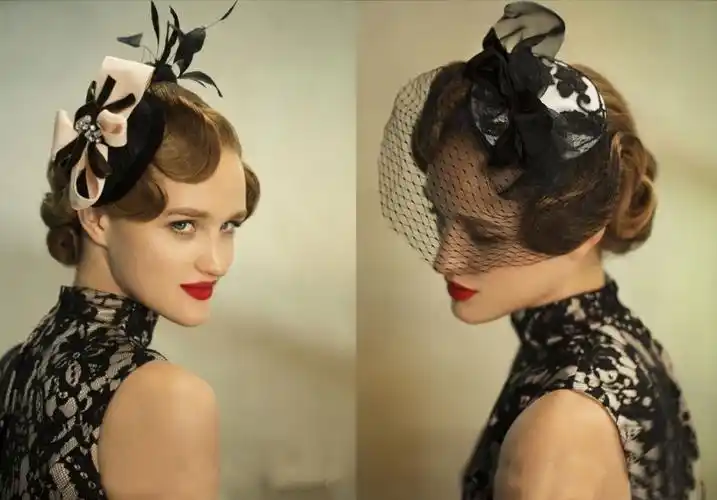 欧美复古新娘,绝美发饰配发型添加无限光彩!