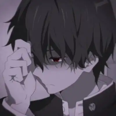 头像动漫黑白伤感男