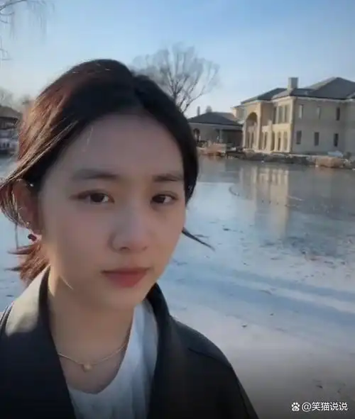 孙莉晒带娃踏冰视频:儿子单眼皮很可爱,多多惊艳网友引夸赞!