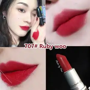 现货魅可mac口红707ruby woo复古红雾面亚光中国红持久显气质