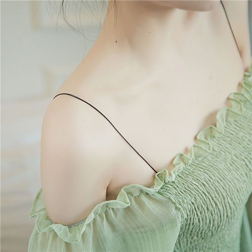 多菲尼森 透明隐形肩带2对装细防滑无痕一字领内衣文胸胸罩吊带夏季