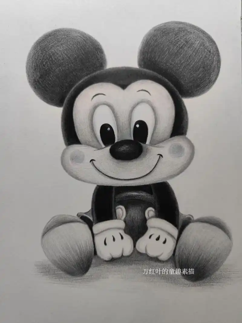 素描一只米老鼠     91檬檬