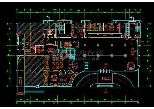 酒店经典设计大堂平面图 ok-1图片1
