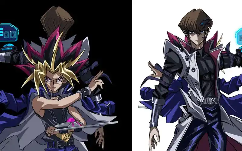 【板绘】游戏王 初代双人立绘:王样&海马_哔哩哔哩 (゜-゜)つロ 干杯