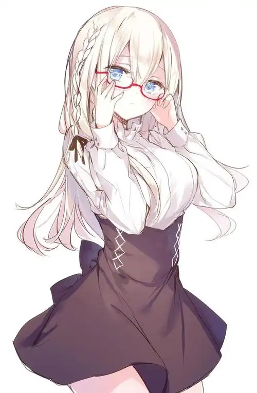 我画了一个戴眼镜的女孩