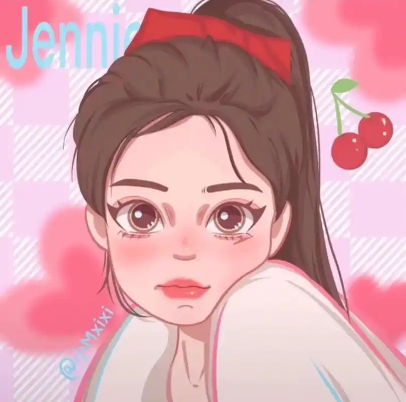 四闺女卡通图#blackpink #jisoo #jenni - 抖音