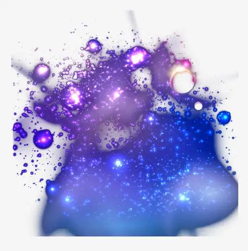 蓝紫光梦幻光源矢量