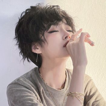 gbd假发女短发逼真卷发锡纸烫明星同款漫真全头套自然蓬松中性整顶