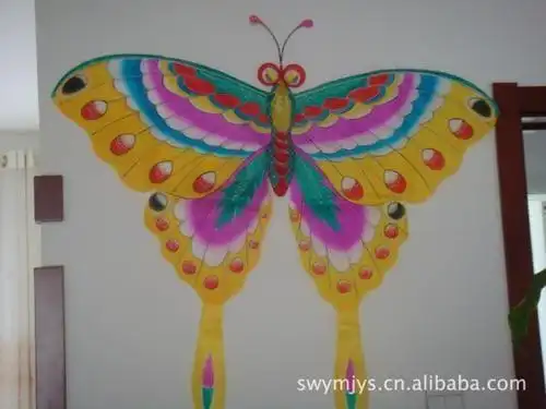 蝴蝶风筝怎么画简笔画