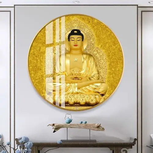 佛祖钻石画满钻新款圆形钻石贴十字绣南阿弥陀佛钻石绣佛教砖石画