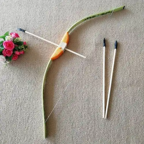 十字驽成人弓箭木制手工磨削户外射击模型软胶头无杀伤力60麻弓箭头