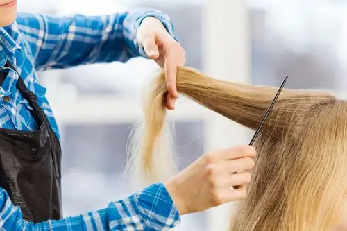 美女,美发师,椅子,理发师