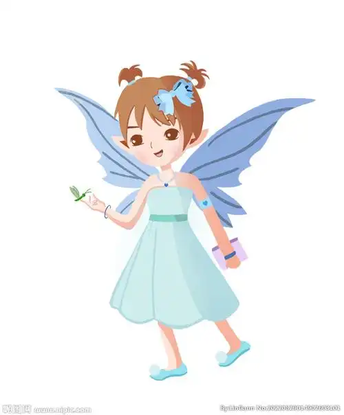 小清新仙子仙女卡通插画