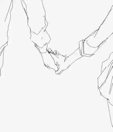 情侣牵手简笔画教程 第1页牵手背影简笔画动漫情侣图片手牵手动漫牵手