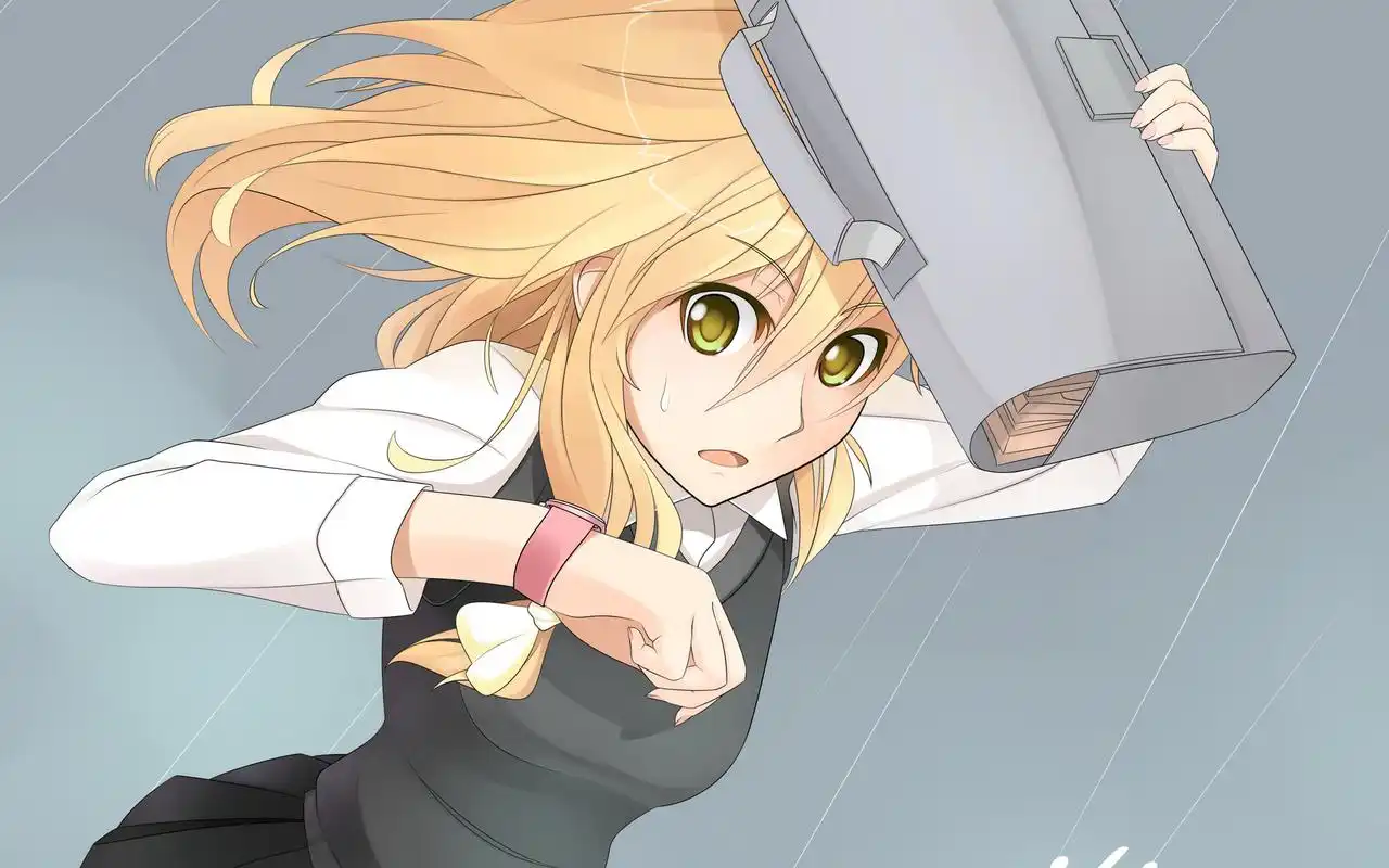 精选日本动漫雾雨魔理沙卡通美女高清图片素材桌面壁纸下载