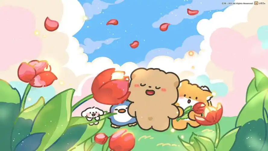 可爱小熊ipad电脑壁纸