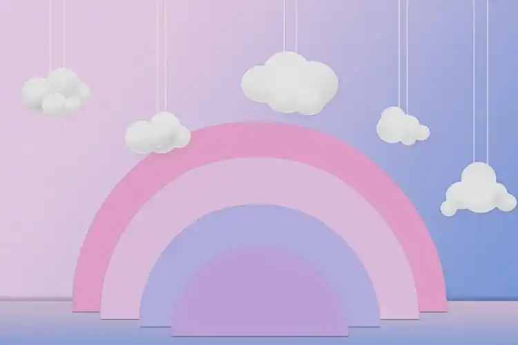 3d播音演讲小主持人口才培训班舞台背景墙纸教育机构教室装饰壁纸