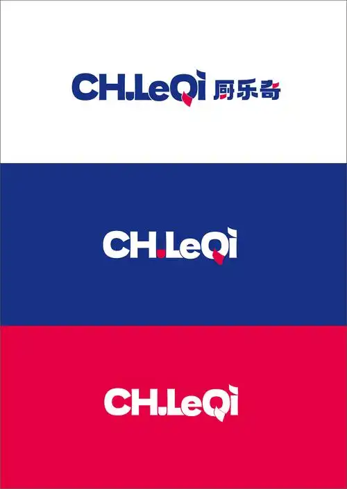厨乐奇产品品牌logo设计中英文字体l