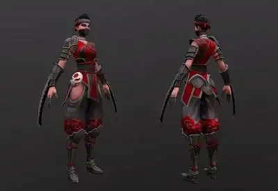 角色-妖红杀姬  蒙面女刺客   冷面杀手   次世代 人物