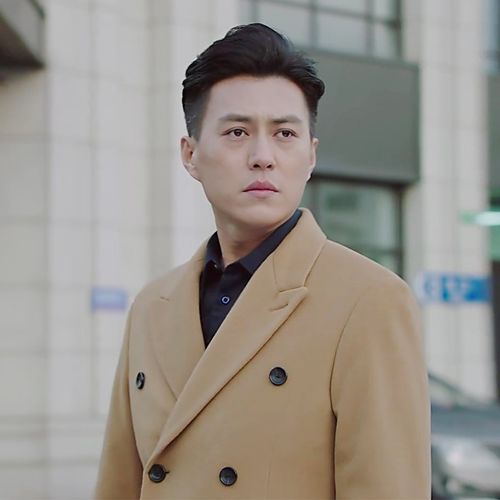 我的前半生贺函靳东同款外套双排扣中长款毛呢大衣宽松羊绒大衣男