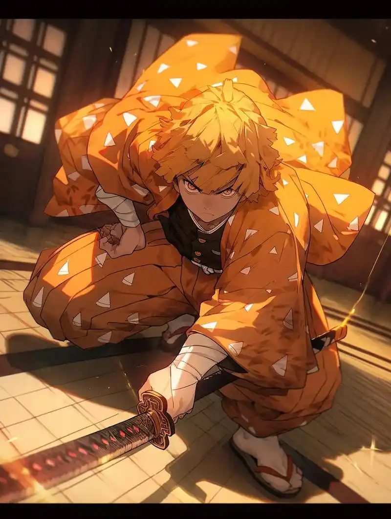 吾妻善逸在线睁眼拔刀  - 抖音