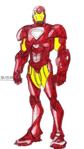另一种钢铁侠画法教程来看画钢铁侠画法步骤