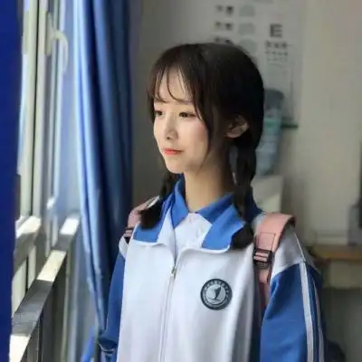 好看的校服女生头像 初中蓝色校服校园风图片 - 女生头像 - 潮人个性