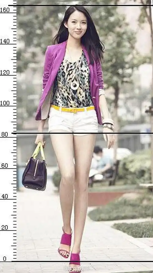 点击就看五五分的腿有多长(很多超模比例都达不到.