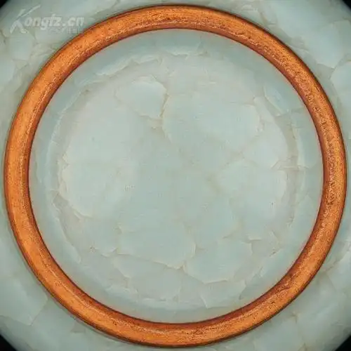 宋 官窑 天青釉 冰裂纹 金钟碗 1.6公斤