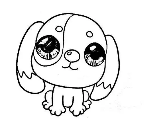 可爱卡通狗简笔画狗简笔画图片