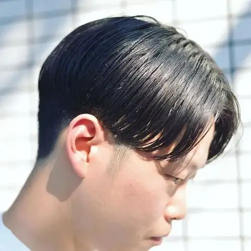 两边掏空的三七分发型两边掏空然后盖下来图