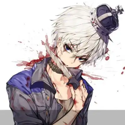 恐怖头像吓死人不偿命 二次元黑暗血腥系男生头像