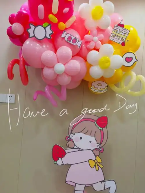 小预算气球墙布置