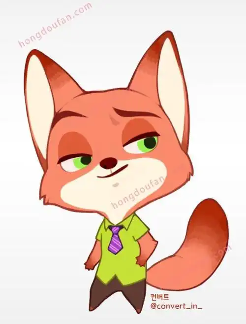 12张疯狂动物城卡通手绘简笔画 | 红豆饭小学生简笔画大全