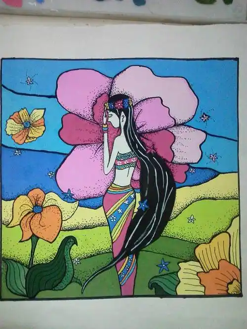 水粉画装饰画水粉色彩装饰画