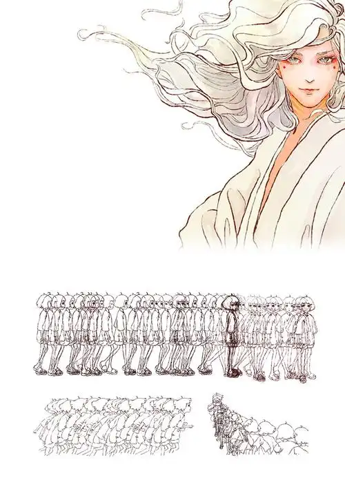 14～15年毕业作:纯手绘逐帧动画《盂兰》单稿